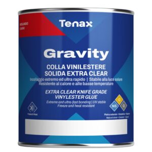 TENAX GRAVITY VINYL ESTER KNIFE GRADE – EXTRA CLEAR FAST-CURE STONE ADHESIVE