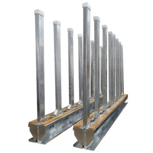 WEHA 10' HEAVY-DUTY SLAB STORAGE RACK – 5.5 TON CAPACITY